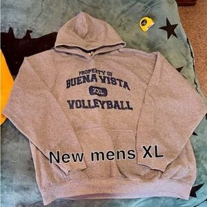 New mens XL Buena Vista University Volleyball hoodie